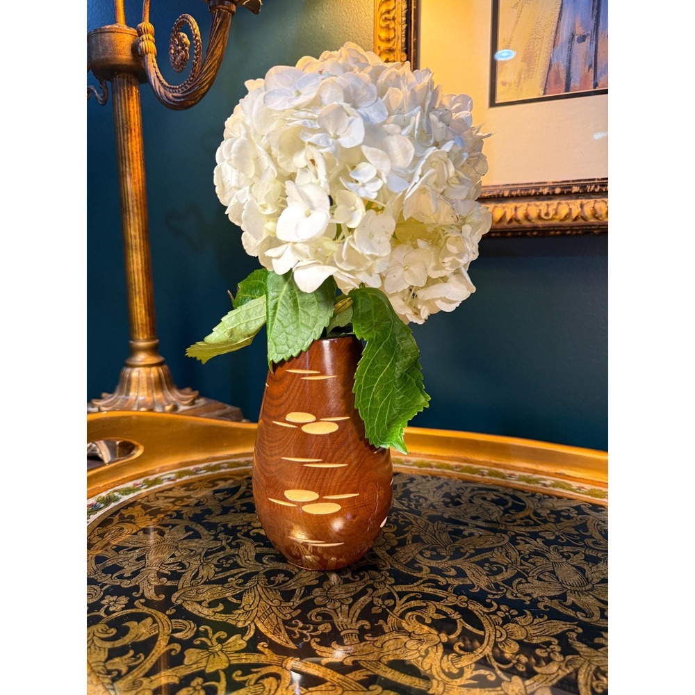 Vintage‎ Soviet Wooden Vase